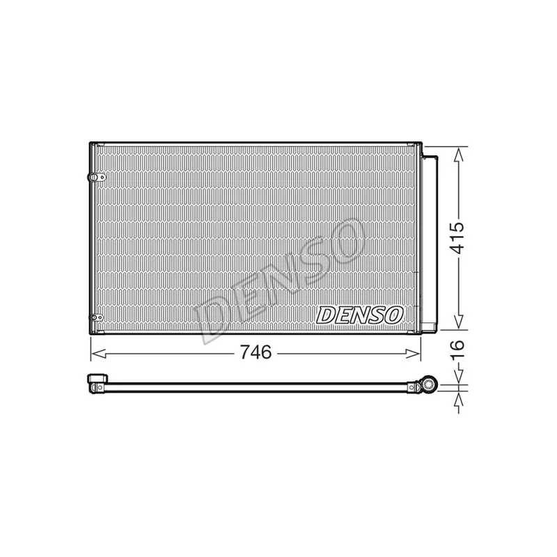 Condenseur, climatisation DENSO DCN51017