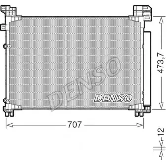 Condenseur, climatisation DENSO DCN51020