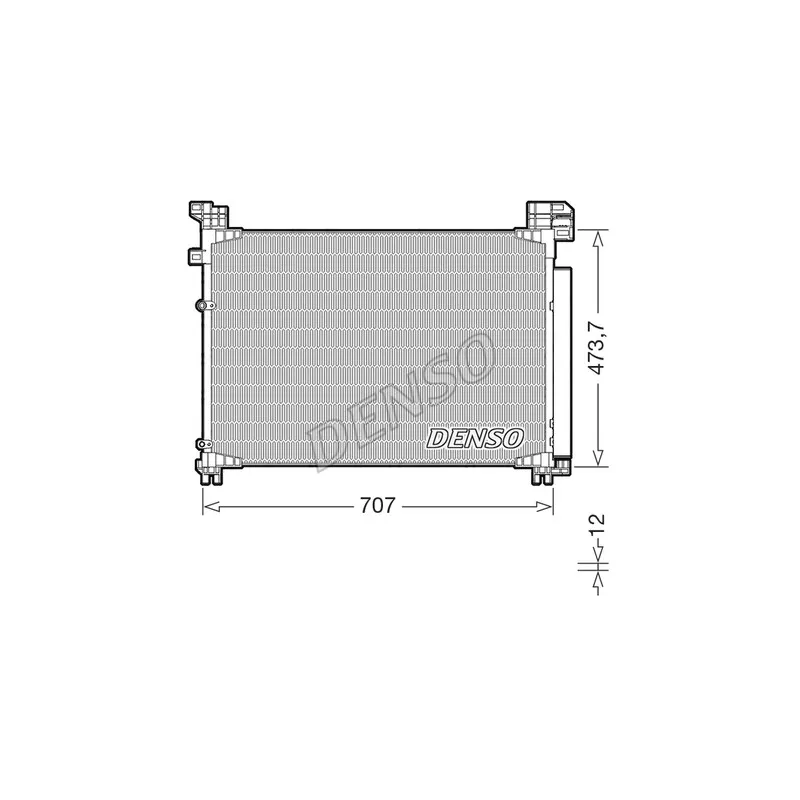 Condenseur, climatisation DENSO DCN51020