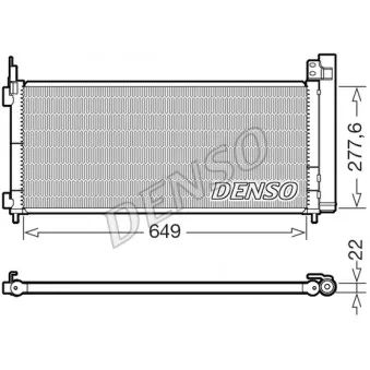 Condenseur, climatisation DENSO DCN51021