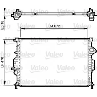 Radiateur, refroidissement du moteur VALEO 735373