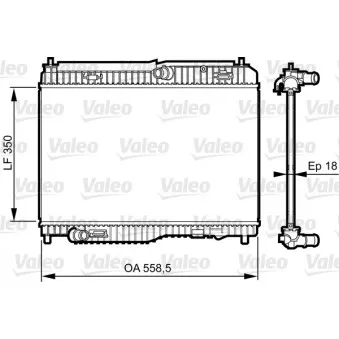 Radiateur, refroidissement du moteur VALEO 735378
