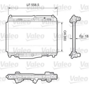 Radiateur, refroidissement du moteur VALEO 735379