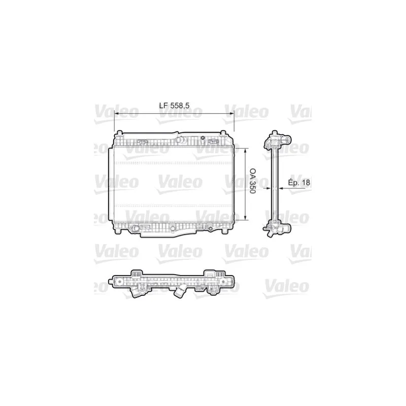 Radiateur, refroidissement du moteur VALEO 735379