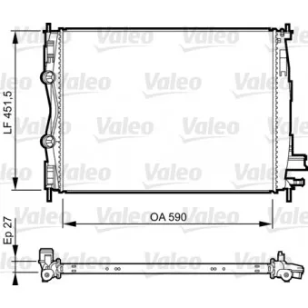 Radiateur, refroidissement du moteur VALEO 735381
