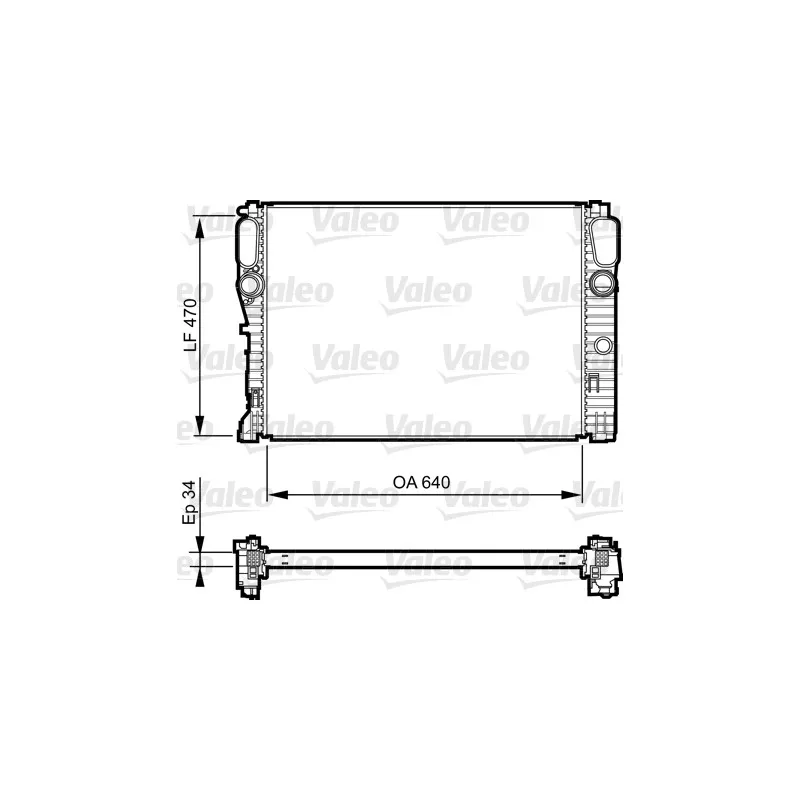 Radiateur, refroidissement du moteur VALEO 735382