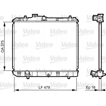 Radiateur, refroidissement du moteur VALEO 735383