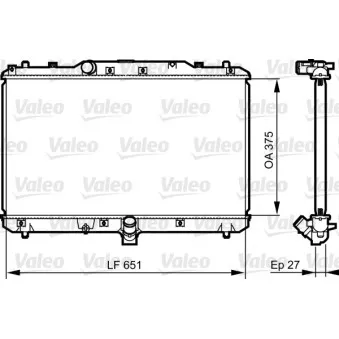 Radiateur, refroidissement du moteur VALEO 735400
