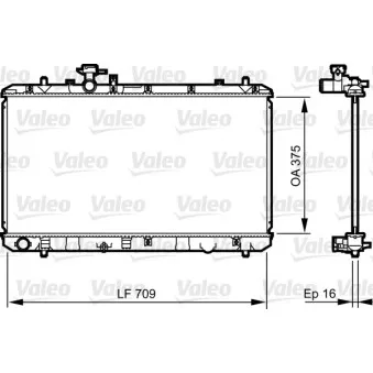 Radiateur, refroidissement du moteur VALEO 735407