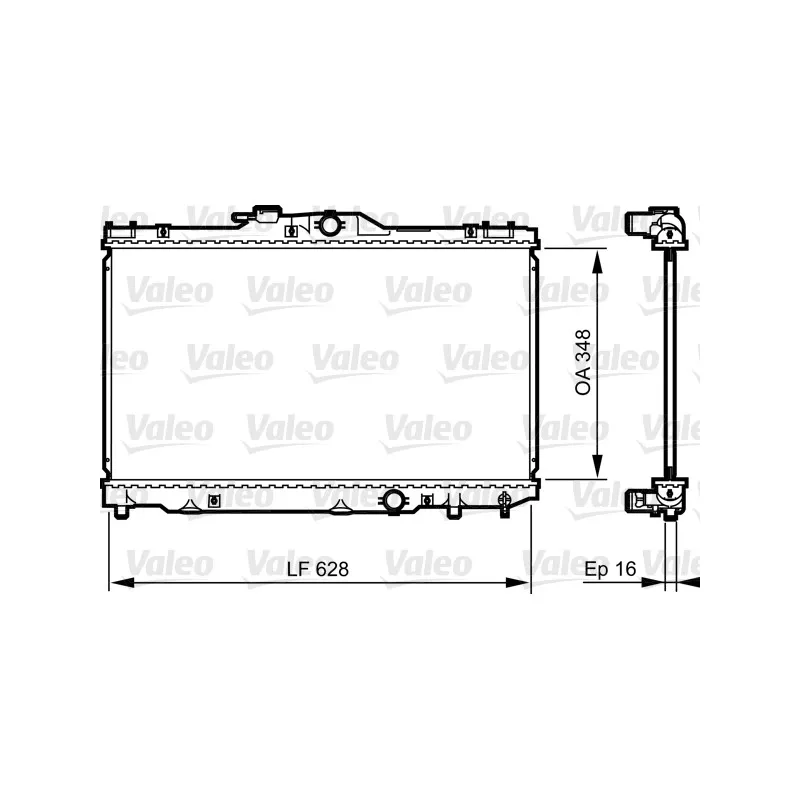 Radiateur, refroidissement du moteur VALEO 735415