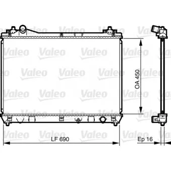 Radiateur, refroidissement du moteur VALEO 735433