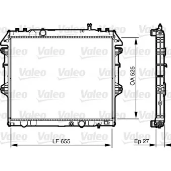 Radiateur, refroidissement du moteur VALEO 735442
