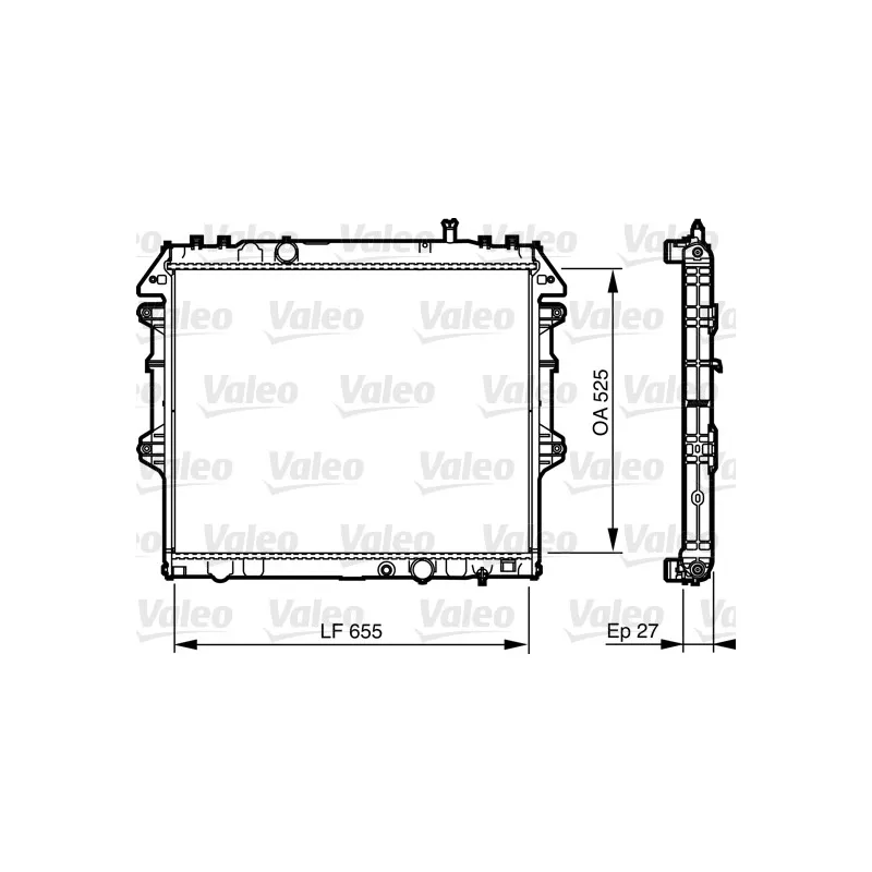Radiateur, refroidissement du moteur VALEO 735442