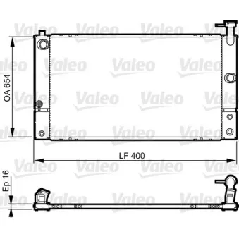 Radiateur, refroidissement du moteur VALEO 735449