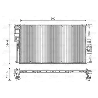 Radiateur, refroidissement du moteur VALEO 735451