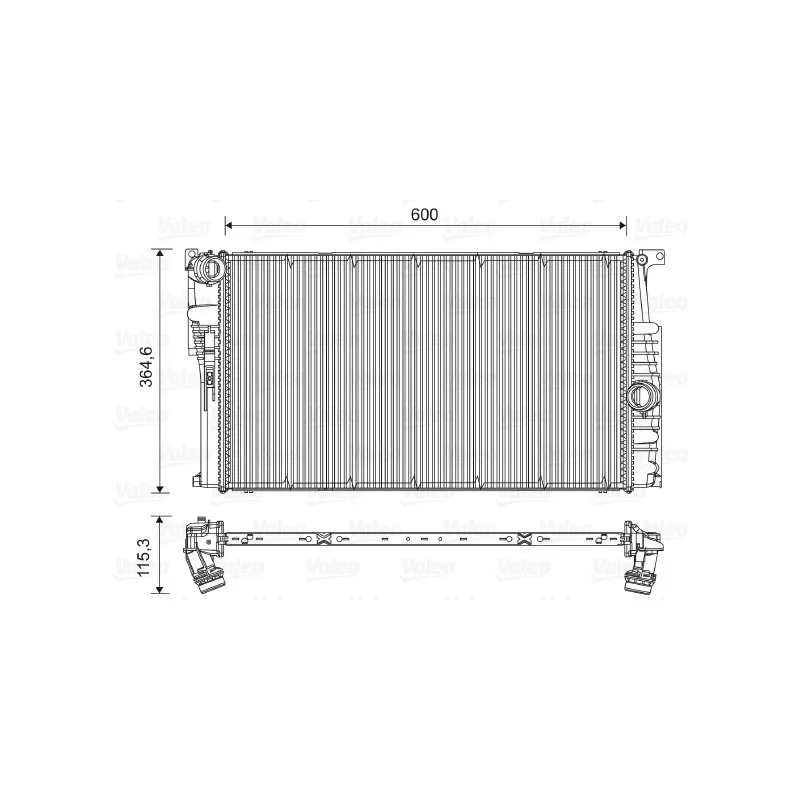 Radiateur, refroidissement du moteur VALEO 735451