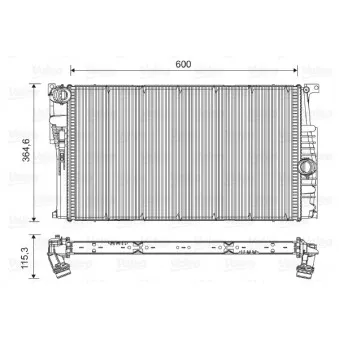 Radiateur, refroidissement du moteur VALEO 735454