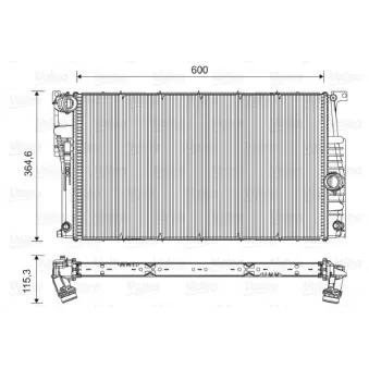 Radiateur, refroidissement du moteur VALEO 735455