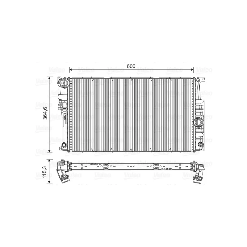 Radiateur, refroidissement du moteur VALEO 735455