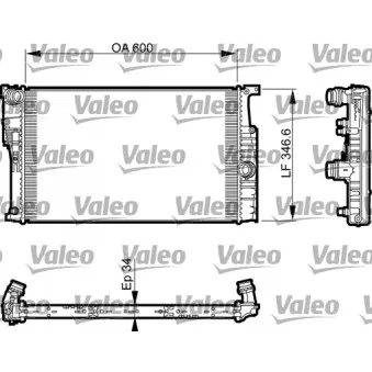 Radiateur, refroidissement du moteur VALEO 735456