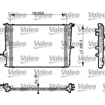 Radiateur, refroidissement du moteur VALEO 735463