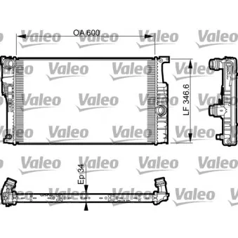 Radiateur, refroidissement du moteur VALEO 735464