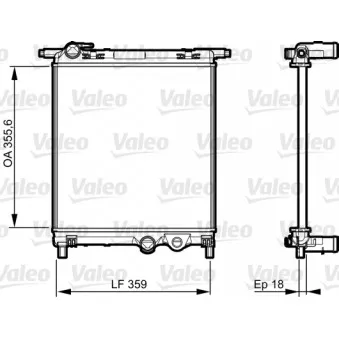 Radiateur, refroidissement du moteur VALEO 735469