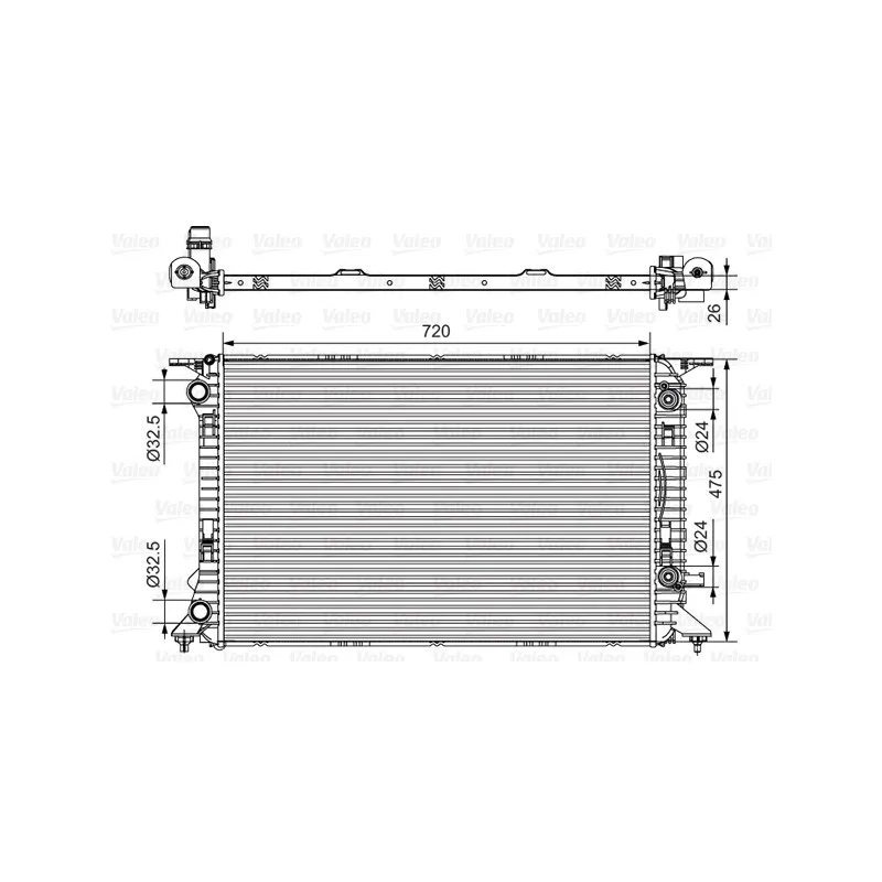 Radiateur, refroidissement du moteur VALEO 735472