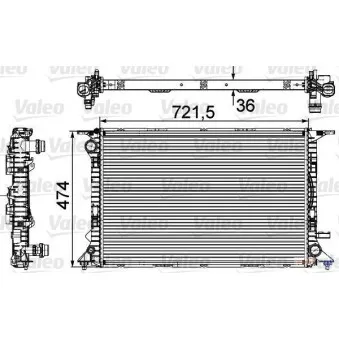 Radiateur, refroidissement du moteur VALEO 735474