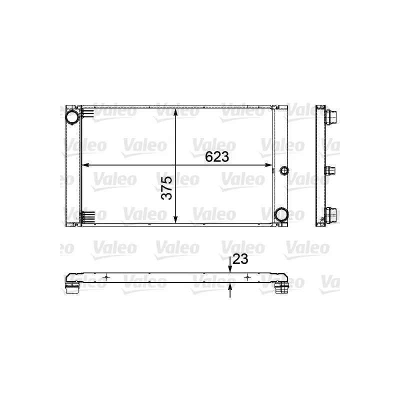 Radiateur, refroidissement du moteur VALEO 735475