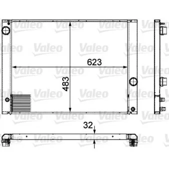 Radiateur, refroidissement du moteur VALEO 735476
