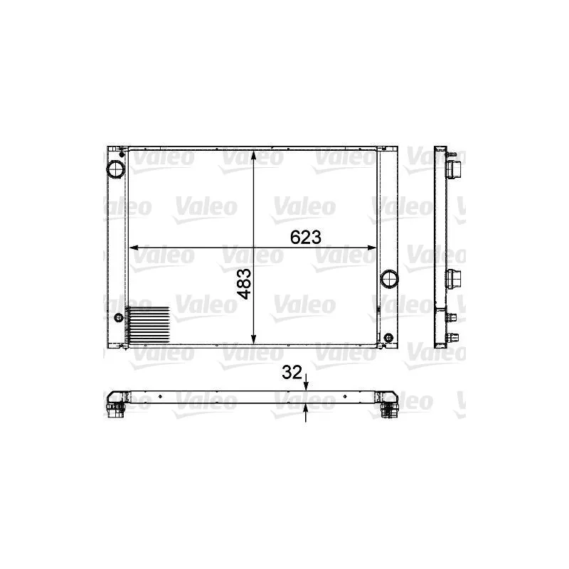 Radiateur, refroidissement du moteur VALEO 735476