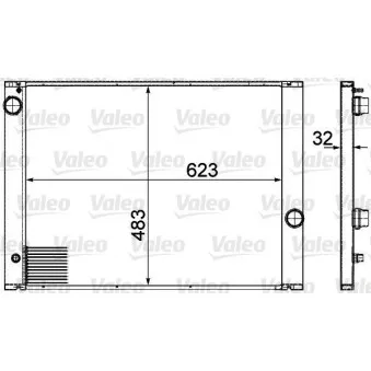 Radiateur, refroidissement du moteur VALEO 735477