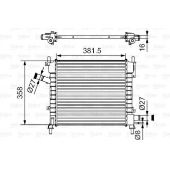 Radiateur, refroidissement du moteur VALEO 735478