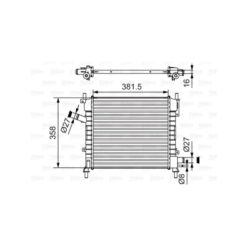 Radiateur, refroidissement du moteur VALEO 735478