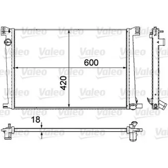 Radiateur, refroidissement du moteur VALEO 735480