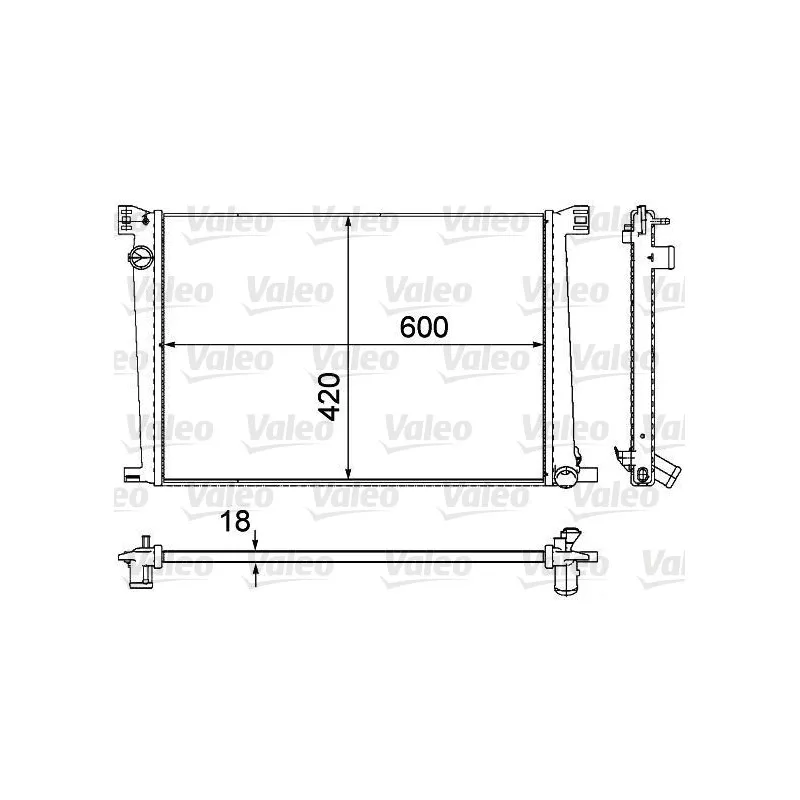 Radiateur, refroidissement du moteur VALEO 735480