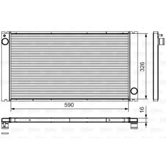 Radiateur, refroidissement du moteur VALEO 735481