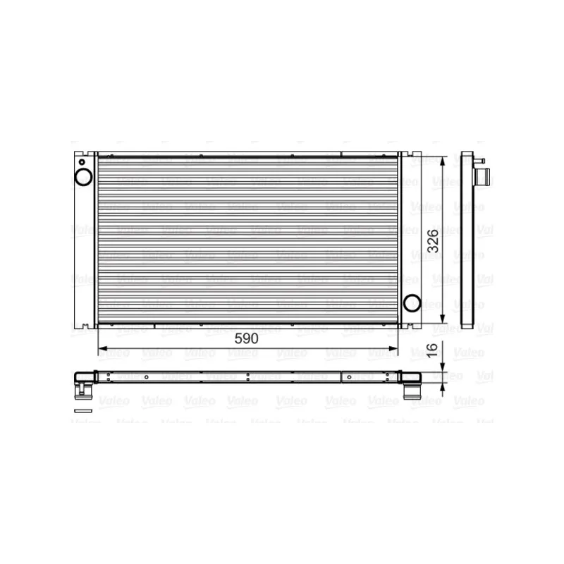 Radiateur, refroidissement du moteur VALEO 735481