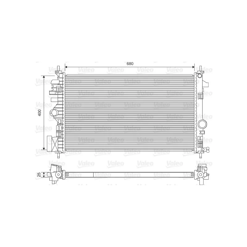 Radiateur, refroidissement du moteur VALEO 735482