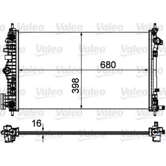 Radiateur, refroidissement du moteur VALEO 735484