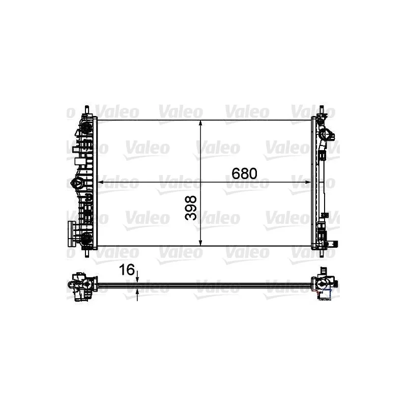 Radiateur, refroidissement du moteur VALEO 735484