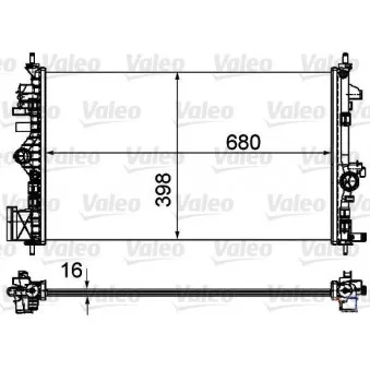 Radiateur, refroidissement du moteur VALEO 735485