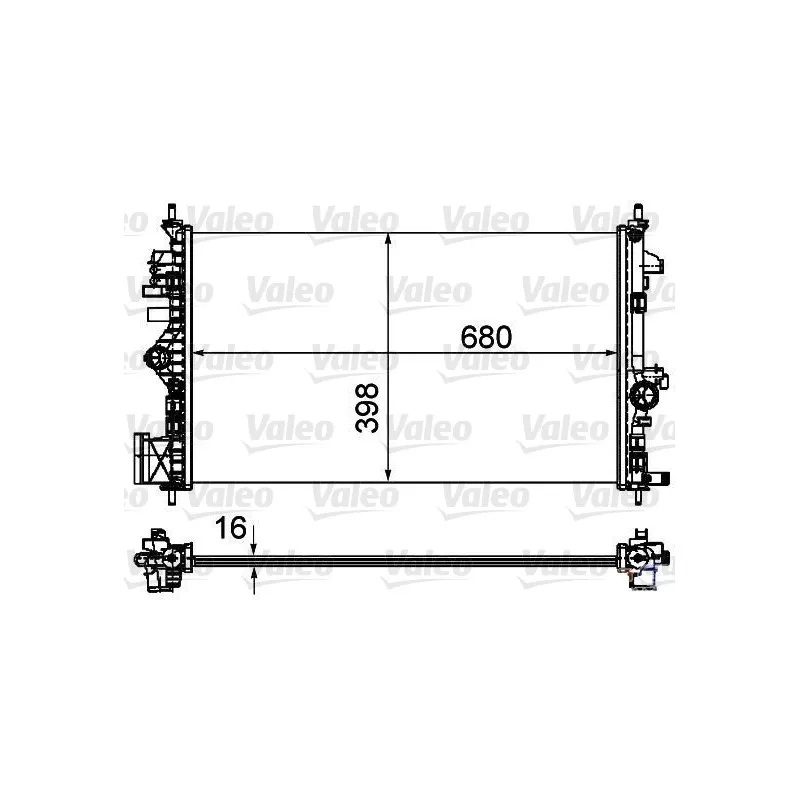 Radiateur, refroidissement du moteur VALEO 735485