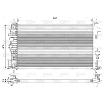 Radiateur, refroidissement du moteur VALEO 735486