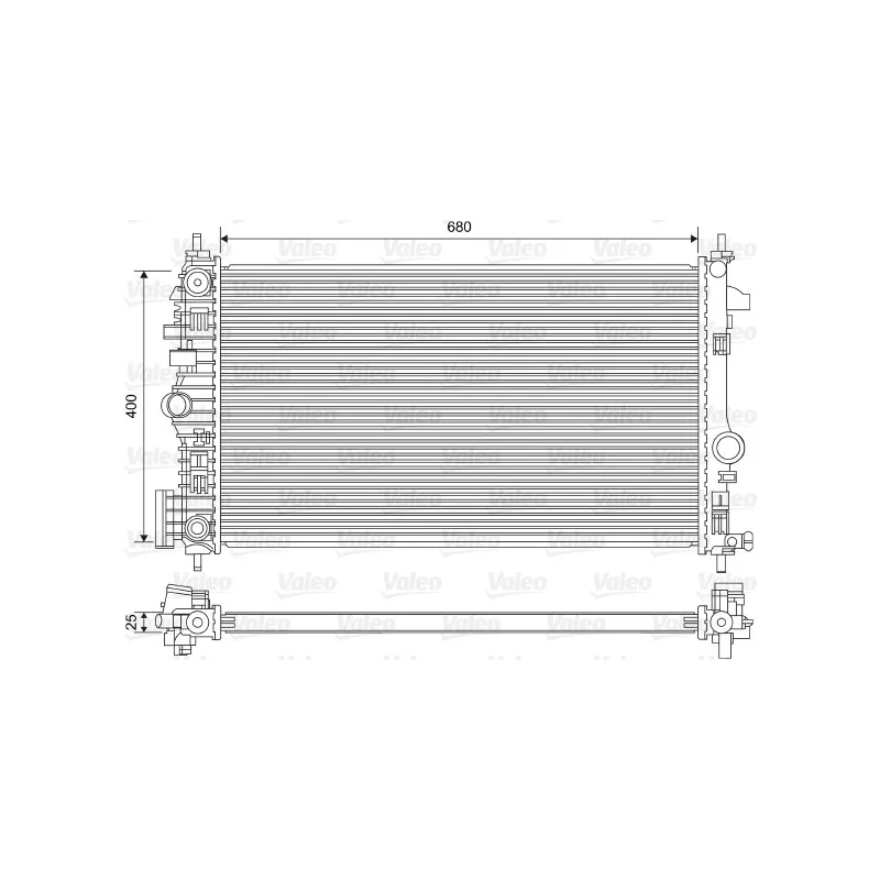 Radiateur, refroidissement du moteur VALEO 735486