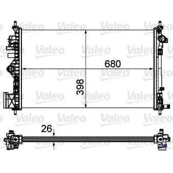 Radiateur, refroidissement du moteur VALEO 735488
