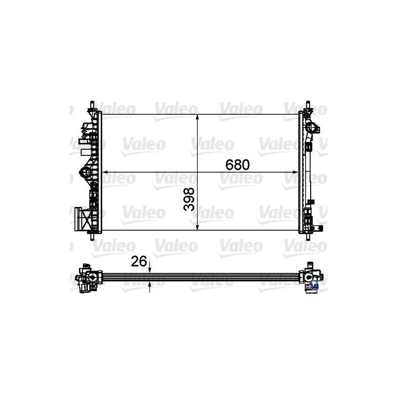 Radiateur, refroidissement du moteur VALEO 735488