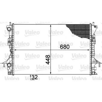 Radiateur, refroidissement du moteur VALEO 735489