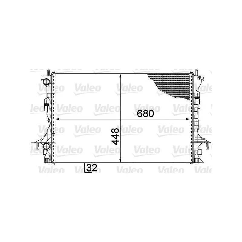 Radiateur, refroidissement du moteur VALEO 735489